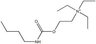 2-[[(Butylamino)carbonyl]oxy]-N,N,N-triethylethanaminium Structure