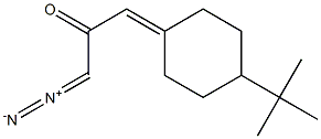 1-Diazo-3-(4-tert-butylcyclohexylidene)acetone,,结构式