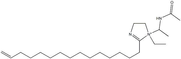 1-[1-(Acetylamino)ethyl]-1-ethyl-2-(14-pentadecenyl)-2-imidazoline-1-ium Struktur