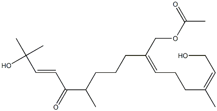 (3E,10Z,14Z)-2,16-Dihydroxy-10-(acetoxymethyl)-2,6,14-trimethyl-3,10,14-hexadecatrien-5-one