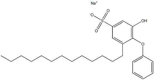 6-Hydroxy-2-tridecyl[oxybisbenzene]-4-sulfonic acid sodium salt,,结构式