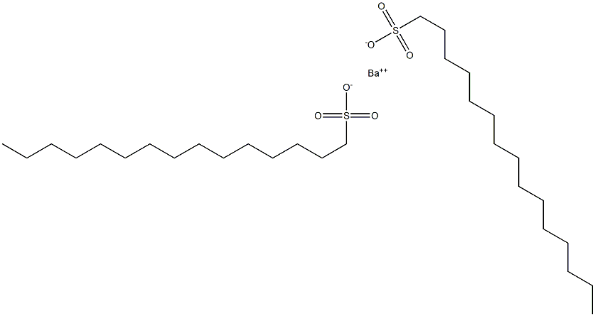Bis(pentadecane-1-sulfonic acid)barium salt Structure