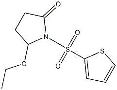 5-Ethoxy-1-(2-thienylsulfonyl)pyrrolidin-2-one 结构式