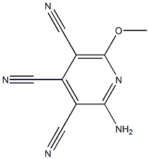 2-Amino-6-methoxypyridine-3,4,5-tricarbonitrile Structure