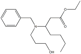 3-[Benzyl(3-hydroxypropyl)amino]heptanoic acid ethyl ester,,结构式