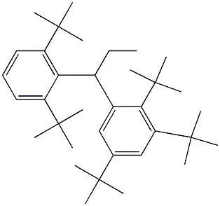 1-(2,3,5-Tri-tert-butylphenyl)-1-(2,6-di-tert-butylphenyl)propane Structure