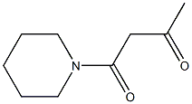 1-(1-ピペリジニル)-1,3-ブタンジオン 化学構造式