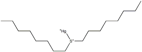 (Dioctylsulfonio)mercury(I) 结构式