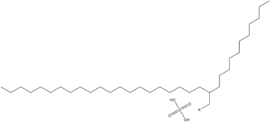 Sulfuric acid 2-undecyltricosyl=potassium salt Struktur