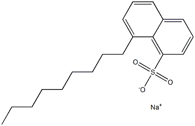 8-Nonyl-1-naphthalenesulfonic acid sodium salt Structure