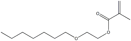 Methacrylic acid 2-heptyloxyethyl ester Structure