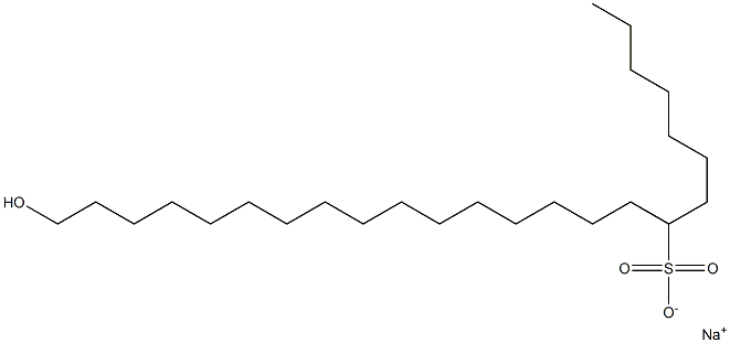 24-Hydroxytetracosane-8-sulfonic acid sodium salt Struktur