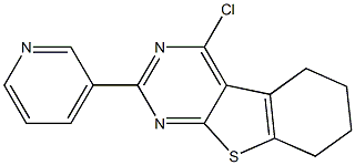 4-Chloro-5,6,7,8-tetrahydro-2-(3-pyridinyl)[1]benzothieno[2,3-d]pyrimidine Structure