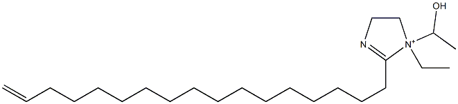 1-Ethyl-2-(16-heptadecenyl)-1-(1-hydroxyethyl)-2-imidazoline-1-ium Structure