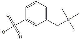 N,N,N-Trimethyl-3-sulfonatobenzenemethanaminium Struktur