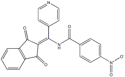 2-[(4-Nitrobenzoylamino)-4-pyridylmethylene]indane-1,3-dione