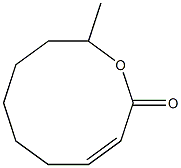 (E)-10-Methyl-1-oxacyclodeca-3-en-2-one Struktur