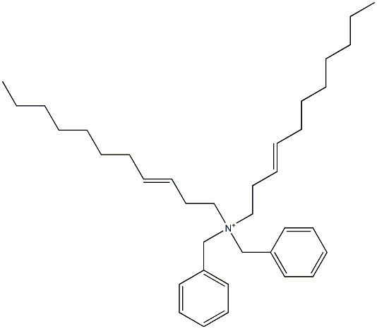 ジ(3-ウンデセニル)ジベンジルアミニウム 化学構造式