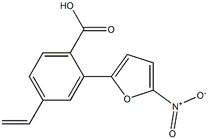 p-Vinyl-o-(5-nitro-2-furyl)benzoic acid Structure