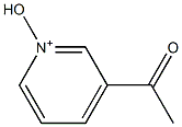 3-Acetyl-1-hydroxypyridin-1-ium,,结构式