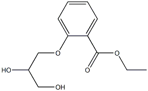 o-(2,3-Dihydroxypropoxy)benzoic acid ethyl ester Structure