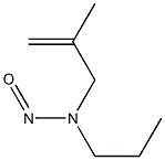 N-(2-メチルアリル)-N-ニトロソプロピルアミン 化学構造式