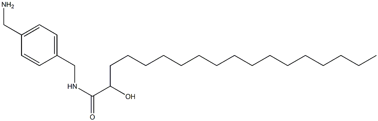 2-Hydroxy-N-(4-aminomethylbenzyl)stearamide Struktur