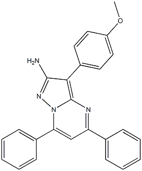 2-Amino-3-(4-methoxyphenyl)-5,7-diphenylpyrazolo[1,5-a]pyrimidine