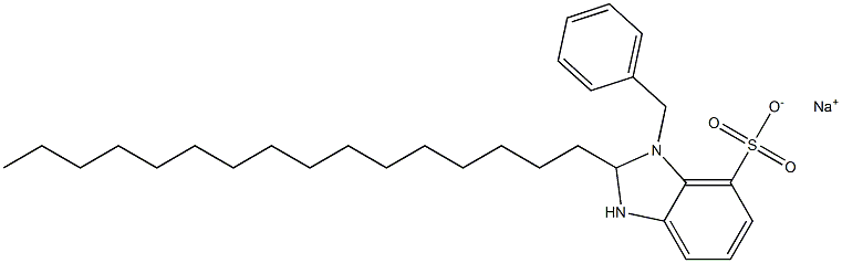 1-Benzyl-2,3-dihydro-2-hexadecyl-1H-benzimidazole-7-sulfonic acid sodium salt|