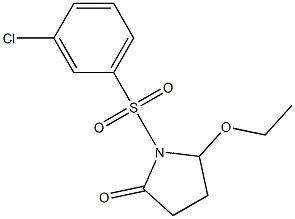 5-Ethoxy-1-[[3-chlorophenyl]sulfonyl]pyrrolidin-2-one