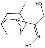 2-Hydroxy-1-(1-iodo-3-adamantyl)ethanone oxime Struktur