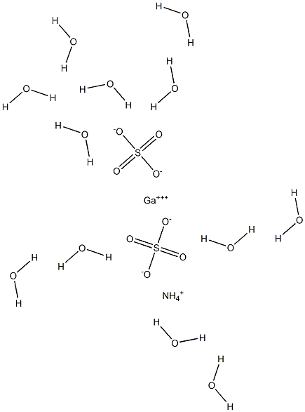 Ammonium gallium disulfate dodecahydrate Structure