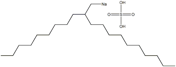 Sulfuric acid 2-nonyldodecyl=sodium salt