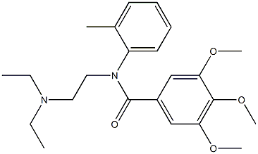 N-[2-(Diethylamino)ethyl]-N-(2-methylphenyl)-3,4,5-trimethoxybenzamide,,结构式