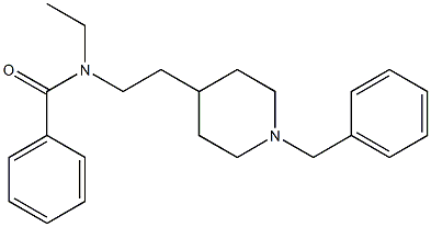 N-[2-(1-Benzyl-4-piperidinyl)ethyl]-N-ethylbenzamide Struktur