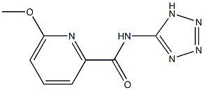 6-Methoxy-N-(1H-tetrazol-5-yl)pyridine-2-carboxamide Struktur