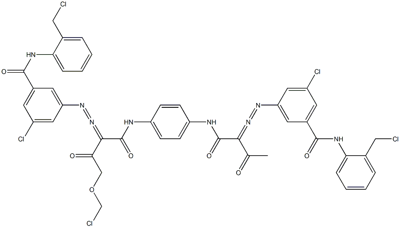 3,3'-[2-(Chloromethoxy)-1,4-phenylenebis[iminocarbonyl(acetylmethylene)azo]]bis[N-[2-(chloromethyl)phenyl]-5-chlorobenzamide]