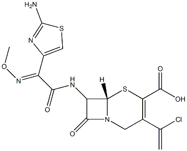 7-[[(2-Amino-4-thiazolyl)(methoxyimino)acetyl]amino]-3-(1-chloroethenyl)cepham-3-ene-4-carboxylic acid