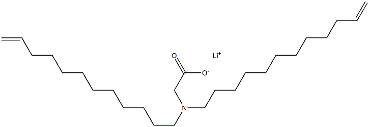 N,N-Di(11-dodecenyl)aminoacetic acid lithium salt Structure