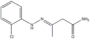 3-[2-(o-Chlorophenyl)hydrazono]butyramide Structure