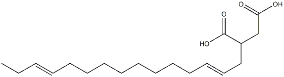 (2,12-Pentadecadienyl)succinic acid Structure