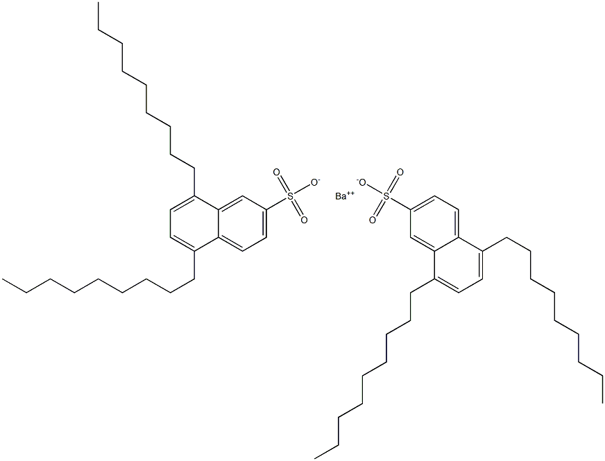 Bis(5,8-dinonyl-2-naphthalenesulfonic acid)barium salt,,结构式