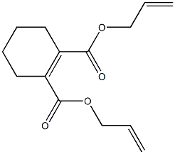 1-Cyclohexene-1,2-dicarboxylic acid bis(2-propenyl) ester Structure