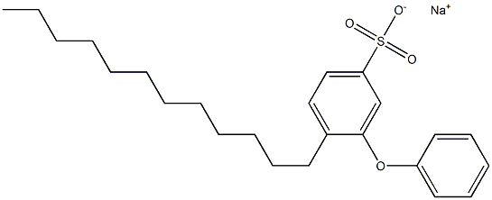 3-Phenoxy-4-dodecylbenzenesulfonic acid sodium salt Struktur