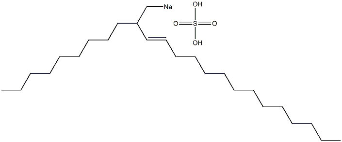 Sulfuric acid 2-nonyl-3-hexadecenyl=sodium ester salt 结构式