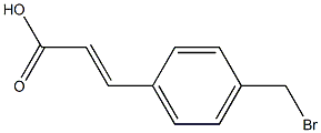 (E)-3-[p-(Bromomethyl)phenyl]acrylic acid Structure