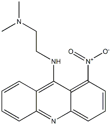 9-(2-ジメチルアミノエチルアミノ)-1-ニトロアクリジン 化学構造式