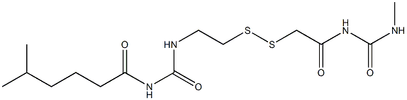 1-(5-Methylhexanoyl)-3-[2-[[(3-methylureido)carbonylmethyl]dithio]ethyl]urea