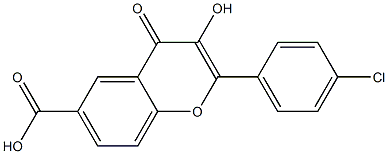 2-(4-Chlorophenyl)-3-hydroxy-4-oxo-4H-1-benzopyran-6-carboxylic acid