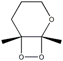 (2R,3R)-2,3-Epidioxy-2,3-dimethyltetrahydro-2H-pyran Structure